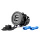 ΠΡΙΖΑ ΜΕ 2 ΘΥΡΕΣ USB 12/24V - 2x5V/2.1A Φ37mmX51mm MOD-04 AMIO - Amio - 02854/AM ΠΡΙΖΑ ΜΕ 2 ΘΥΡΕΣ USB 12/24V - 2x5V/2.1A Φ37mmX51mm MOD-04 AMIO - Amio - 02854/AM