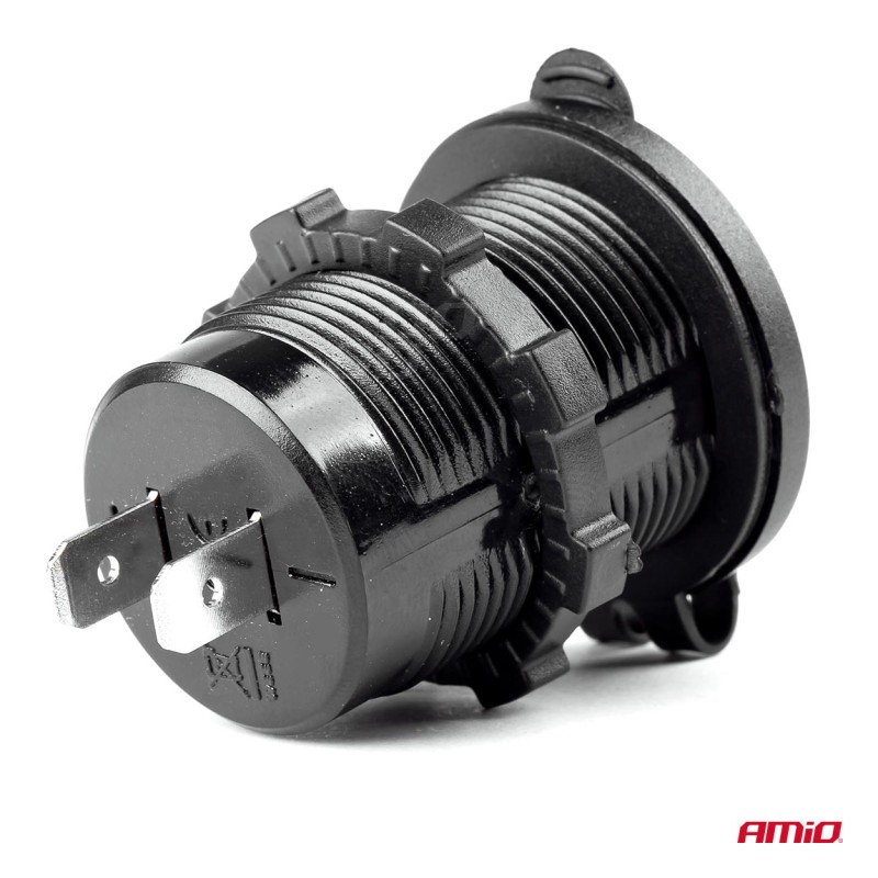 ΠΡΙΖΑ ΜΕ 2 ΘΥΡΕΣ USB 12/24V - 2x5V/2.1A Φ37mmX51mm MOD-04 AMIO - Amio - 02854/AM ΠΡΙΖΑ ΜΕ 2 ΘΥΡΕΣ USB 12/24V - 2x5V/2.1A Φ37mmX51mm MOD-04 AMIO - Amio - 02854/AM