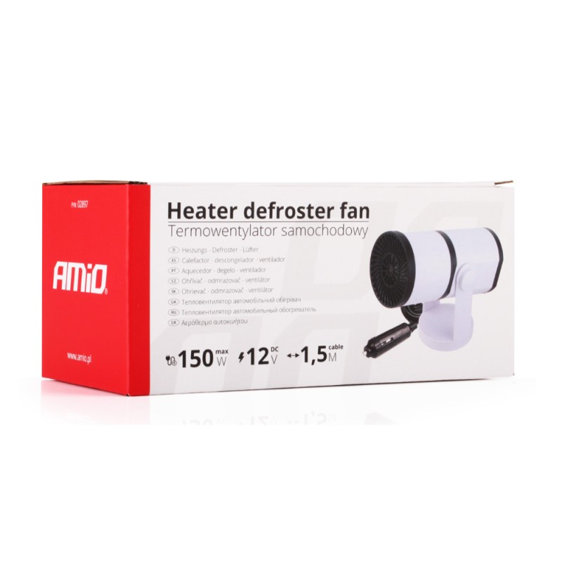 ΑΕΡΟΘΕΡΜΟ ΑΝΑΠΤΗΡΑ ΛΕΥΚΟ 12V - 150W (ΚΑΛΩΔΙΟ 150 cm) ΑMiO - 1 TEM. - Amio - 02897/AM ΑΕΡΟΘΕΡΜΟ ΑΝΑΠΤΗΡΑ ΛΕΥΚΟ 12V - 150W (ΚΑΛΩΔΙΟ 150 cm) ΑMiO - 1 TEM. - Amio - 02897/AM