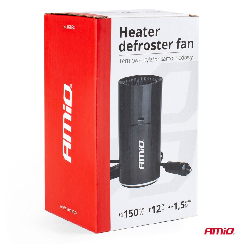 ΑΕΡΟΘΕΡΜΟ ΑΝΑΠΤΗΡΑ 12V - 150W (ΚΑΛΩΔΙΟ 150 cm) ΜΑΥΡΟ 150x100x80 mm ΑΜΙΟ - 1 ΤΕΜ. - Amio - 02898/AM ΑΕΡΟΘΕΡΜΟ ΑΝΑΠΤΗΡΑ 12V - 150W (ΚΑΛΩΔΙΟ 150 cm) ΜΑΥΡΟ 150x100x80 mm ΑΜΙΟ - 1 ΤΕΜ. - Amio - 02898/AM