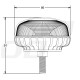 ΦΑΡΟΣ LED MINI 12/24V 18SMD ΒΙΔΩΤΟΣ ΠΟΡΤΟΚΑΛΙ 91x86mm ΑMiO - 1 TEM. - Amio - 02923/AM