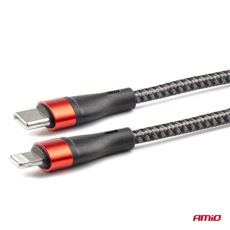 ΚΑΛΩΔΙΟ ΦΟΡΤΙΣΗΣ ΚΑΙ ΣΥΓΧΡΟΝΙΣΜΟΥ USB TYPE C ΣΕ APPLE LIGHTNING 100cm 2.4A UC-17 AMIO - 1 ΤΕΜ. - Amio - 02929/AM ΚΑΛΩΔΙΟ ΦΟΡΤΙΣΗΣ ΚΑΙ ΣΥΓΧΡΟΝΙΣΜΟΥ USB TYPE C ΣΕ APPLE LIGHTNING 100cm 2.4A UC-17 AMIO - 1 ΤΕΜ. - Amio - 02929/AM