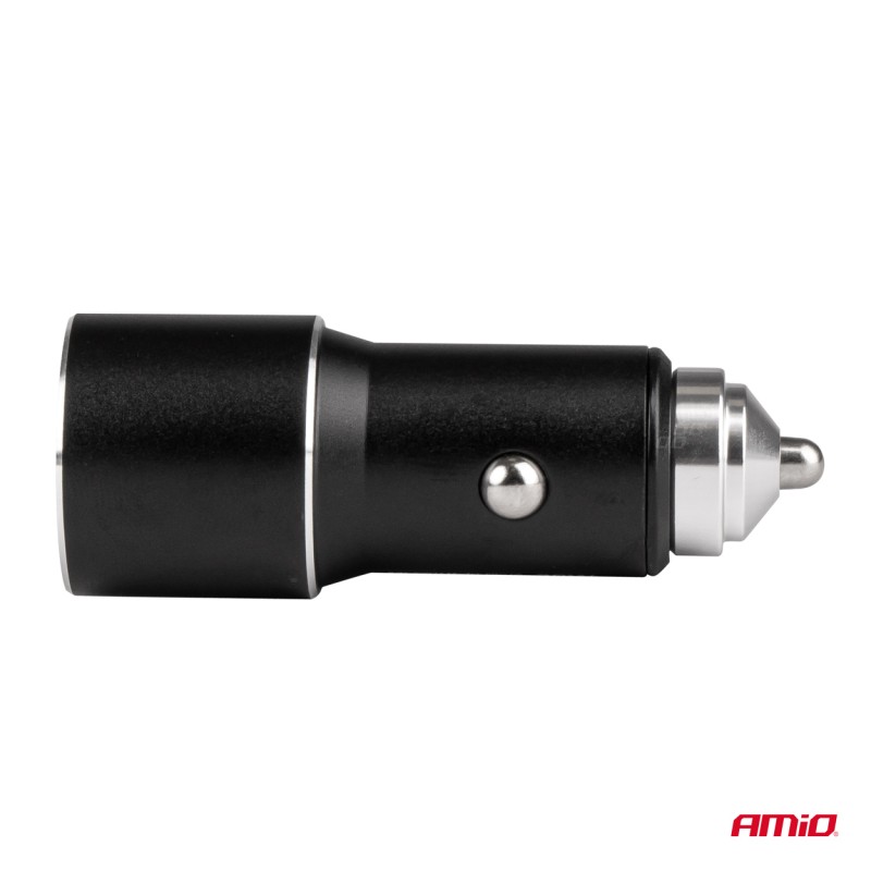 ΦΟΡΤΙΣΤΗΣ ΑΝΑΠΤΗΡΑ ΚΙΝΗΤΩΝ ΑΛΟΥΜΙΝΙΟΥ 12/24V USB + USB TYPE C 38W FAST CHARGE PRO-08 - Amio - 02934/AM ΦΟΡΤΙΣΤΗΣ ΑΝΑΠΤΗΡΑ ΚΙΝΗΤΩΝ ΑΛΟΥΜΙΝΙΟΥ 12/24V USB + USB TYPE C 38W FAST CHARGE PRO-08 - Amio - 02934/AM