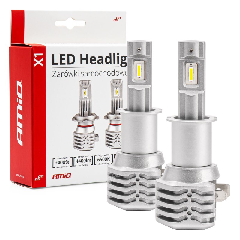 ΛΑΜΠΕΣ LED H3 10-16V 40W 6.500K 4400lm (ΨΥΚΤΡΑ) X1 AMIO - 2ΤΕΜ. - Amio - 02964/AM ΛΑΜΠΕΣ LED H3 10-16V 40W 6.500K 4400lm (ΨΥΚΤΡΑ) X1 AMIO - 2ΤΕΜ. - Amio - 02964/AM