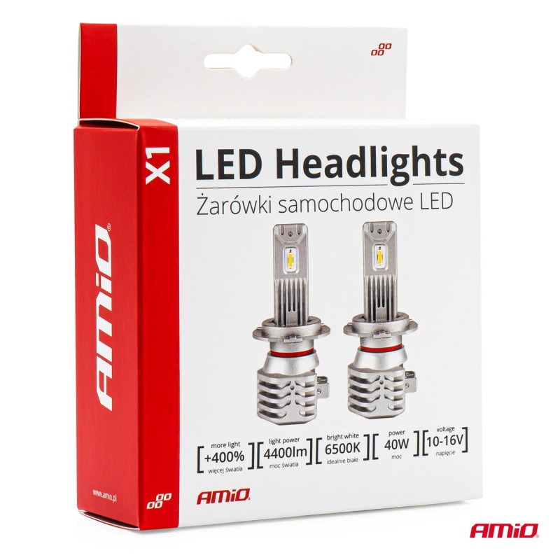 ΛΑΜΠΕΣ LED H3 10-16V 40W 6.500K 4400lm (ΨΥΚΤΡΑ) X1 AMIO - 2ΤΕΜ. - Amio - 02964/AM ΛΑΜΠΕΣ LED H3 10-16V 40W 6.500K 4400lm (ΨΥΚΤΡΑ) X1 AMIO - 2ΤΕΜ. - Amio - 02964/AM