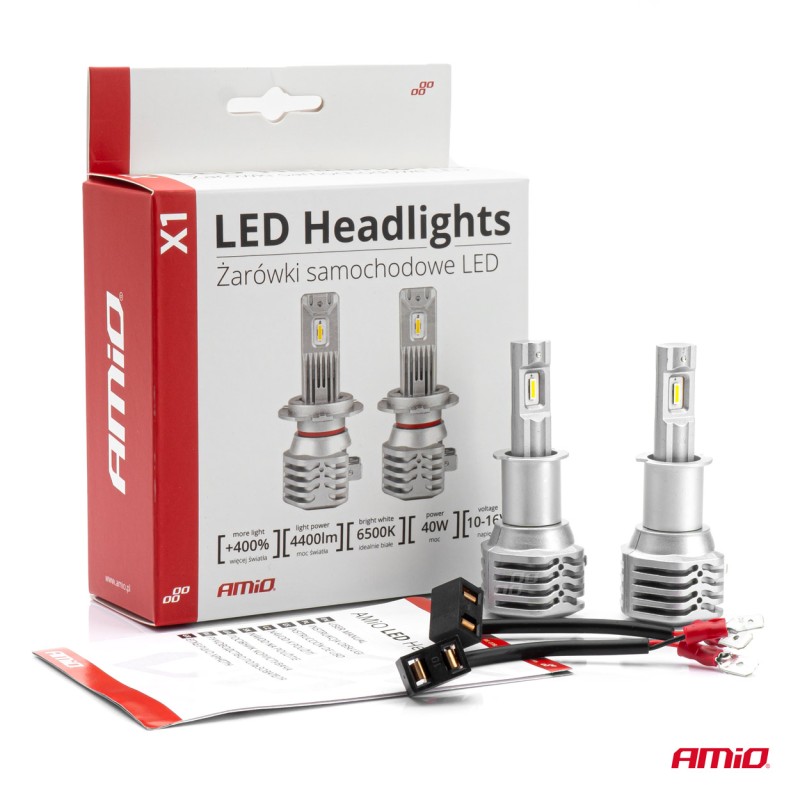 ΛΑΜΠΕΣ LED H3 10-16V 40W 6.500K 4400lm (ΨΥΚΤΡΑ) X1 AMIO - 2ΤΕΜ. - Amio - 02964/AM ΛΑΜΠΕΣ LED H3 10-16V 40W 6.500K 4400lm (ΨΥΚΤΡΑ) X1 AMIO - 2ΤΕΜ. - Amio - 02964/AM