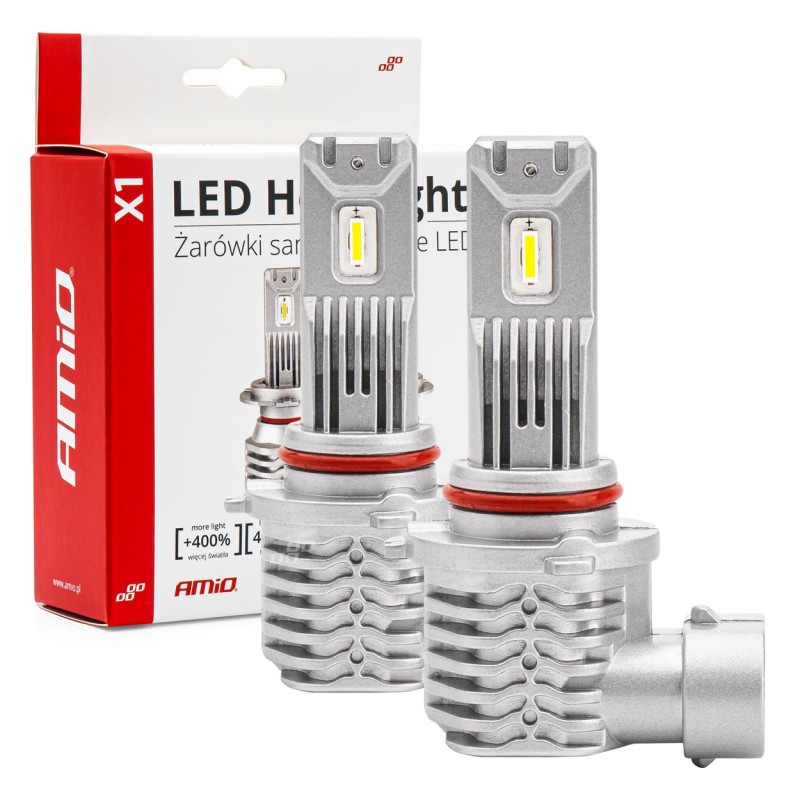 ΛΑΜΠΕΣ LED HΒ3 10-16V 40W 6.500K 4400lm (ΨΥΚΤΡΑ) X1 SERIES AMIO - 2ΤΕΜ. - Amio - 02968/AM ΛΑΜΠΕΣ LED HΒ3 10-16V 40W 6.500K 4400lm (ΨΥΚΤΡΑ) X1 SERIES AMIO - 2ΤΕΜ. - Amio - 02968/AM
