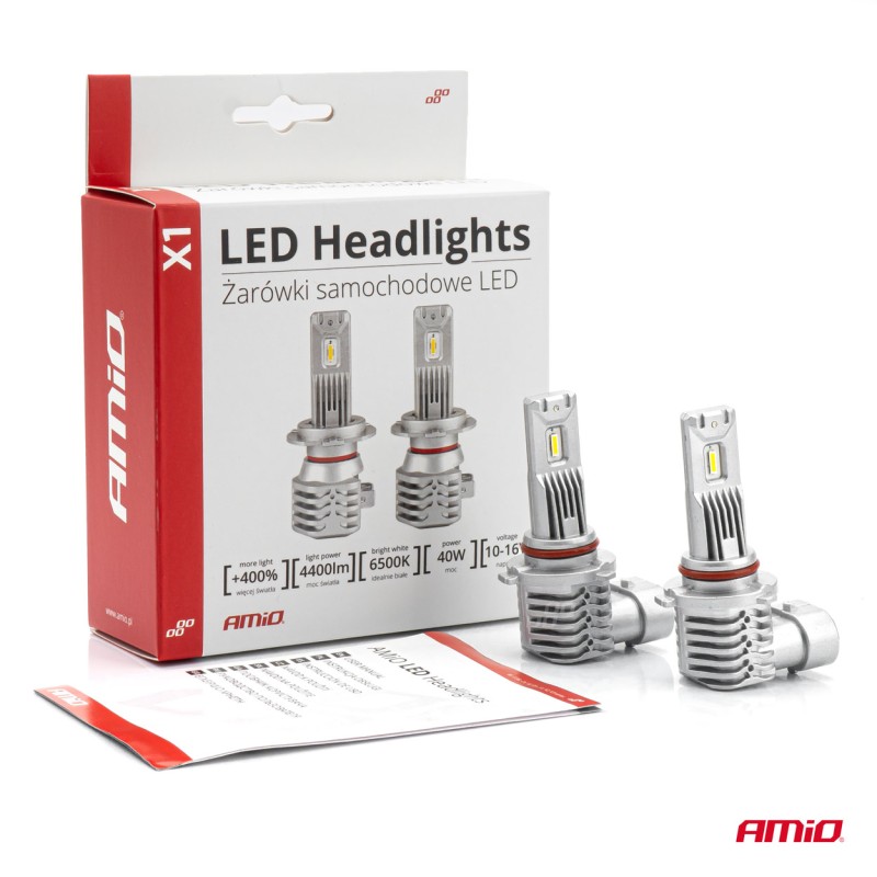 ΛΑΜΠΕΣ LED HΒ3 10-16V 40W 6.500K 4400lm (ΨΥΚΤΡΑ) X1 SERIES AMIO - 2ΤΕΜ. - Amio - 02968/AM ΛΑΜΠΕΣ LED HΒ3 10-16V 40W 6.500K 4400lm (ΨΥΚΤΡΑ) X1 SERIES AMIO - 2ΤΕΜ. - Amio - 02968/AM