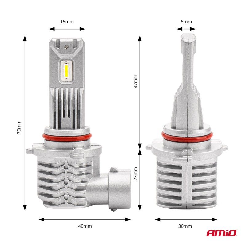 ΛΑΜΠΕΣ LED HΒ3 10-16V 40W 6.500K 4400lm (ΨΥΚΤΡΑ) X1 SERIES AMIO - 2ΤΕΜ. - Amio - 02968/AM ΛΑΜΠΕΣ LED HΒ3 10-16V 40W 6.500K 4400lm (ΨΥΚΤΡΑ) X1 SERIES AMIO - 2ΤΕΜ. - Amio - 02968/AM
