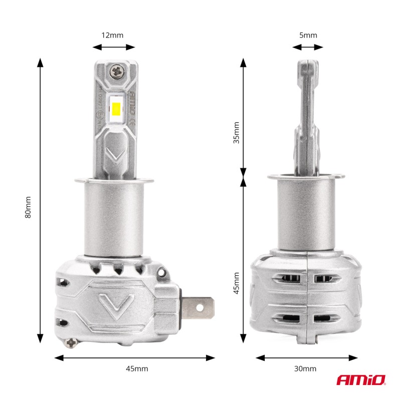 ΛΑΜΠΕΣ LED H3 10-16V 72W 6.500K 7920lm CAN BUS (ME ΑΝΕΜΙΣΤΗΡΑΚΙ) X2 SERIES AMIO - 2ΤΕΜ. - Amio - 02971/AM ΛΑΜΠΕΣ LED H3 10-16V 72W 6.500K 7920lm CAN BUS (ME ΑΝΕΜΙΣΤΗΡΑΚΙ) X2 SERIES AMIO - 2ΤΕΜ. - Amio - 02971/AM