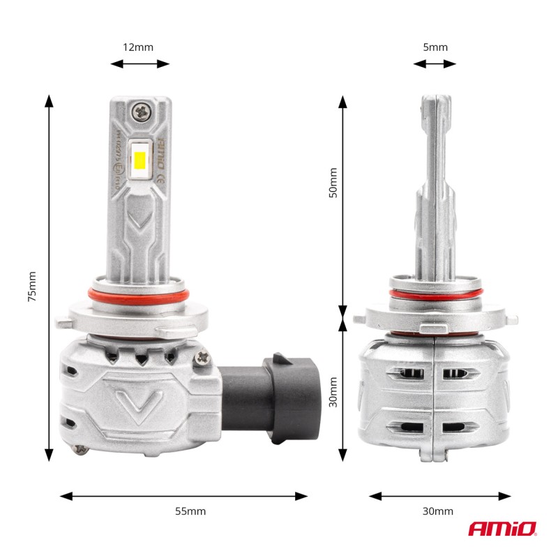 ΛΑΜΠΕΣ LED HΒ3 9005 10-16V 72W 6.500K 7920lm (ΑΝΕΜΙΣΤΗΡΑΚΙ) X2 SERIES AMIO - 2ΤΕΜ. - Amio - 02975/AM ΛΑΜΠΕΣ LED HΒ3 9005 10-16V 72W 6.500K 7920lm (ΑΝΕΜΙΣΤΗΡΑΚΙ) X2 SERIES AMIO - 2ΤΕΜ. - Amio - 02975/AM