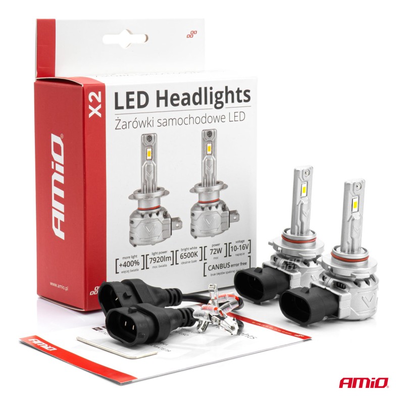 ΛΑΜΠΕΣ LED HΒ3 9005 10-16V 72W 6.500K 7920lm (ΑΝΕΜΙΣΤΗΡΑΚΙ) X2 SERIES AMIO - 2ΤΕΜ. - Amio - 02975/AM ΛΑΜΠΕΣ LED HΒ3 9005 10-16V 72W 6.500K 7920lm (ΑΝΕΜΙΣΤΗΡΑΚΙ) X2 SERIES AMIO - 2ΤΕΜ. - Amio - 02975/AM