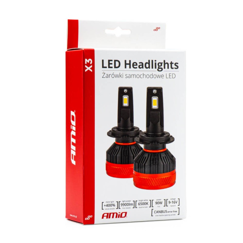 ΛΑΜΠΕΣ LED H1 9-16V 92W 6.500K 9900lm CANBUS ΜΕ ΑΝΕΜΙΣΤΗΡΑΚΙ X3 SERIES AMIO - 2ΤΕΜ. - Amio - 02977/AM ΛΑΜΠΕΣ LED H1 9-16V 92W 6.500K 9900lm CANBUS ΜΕ ΑΝΕΜΙΣΤΗΡΑΚΙ X3 SERIES AMIO - 2ΤΕΜ. - Amio - 02977/AM