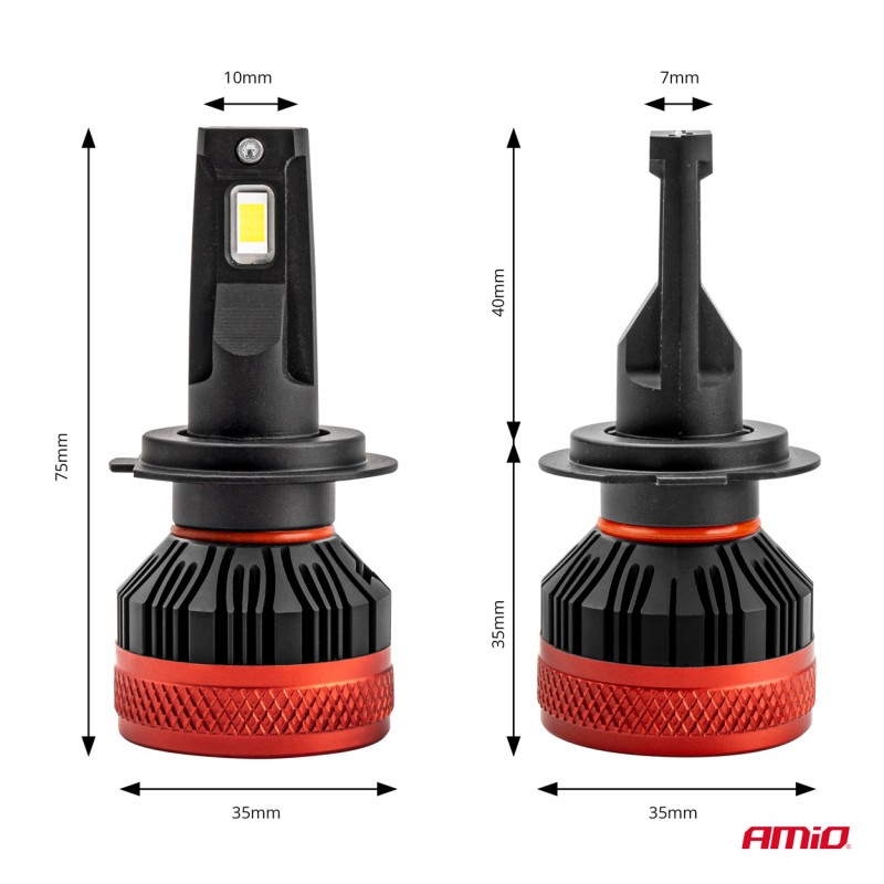 ΛΑΜΠΕΣ LED H7 9-16V 90W 6.500K 9900lm CAN BUS (ME ΑΝΕΜΙΣΤΗΡΑΚΙ) X3 SERIES AMIO - 2ΤΕΜ. - Amio - 02980/AM ΛΑΜΠΕΣ LED H7 9-16V 90W 6.500K 9900lm CAN BUS (ME ΑΝΕΜΙΣΤΗΡΑΚΙ) X3 SERIES AMIO - 2ΤΕΜ. - Amio - 02980/AM