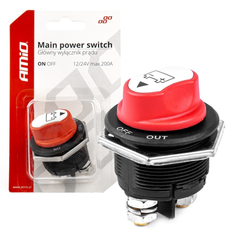 ΔΙΑΚΟΠΤΗΣ POWER-OFF ΓΕΝΙΚΟΥ ΡΕΥΜΑΤΟΣ ΜΠΑΤΑΡΙΑΣ 12>32V max200A preak1000A 3 ΛΕΙΤΟΥΡΓΙΩΝ ΑΜΙΟ - 1 ΤΕΜ. - Amio - 03027/AM ΔΙΑΚΟΠΤΗΣ POWER-OFF ΓΕΝΙΚΟΥ ΡΕΥΜΑΤΟΣ ΜΠΑΤΑΡΙΑΣ 12>32V max200A preak1000A 3 ΛΕΙΤΟΥΡΓΙΩΝ ΑΜΙΟ - 1 ΤΕΜ. - Amio - 03027/AM