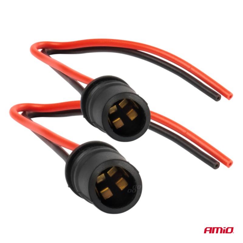 ΦΙΣΑ 12/24V ΓΙΑ ΛΑΜΠΕΣ T10/ W5W/ W3W/ W16W ME ΚΑΛΩΔΙΟ ΑΜΙΟ - 2 ΤΕΜ. - Amio - 03048/AM ΦΙΣΑ 12/24V ΓΙΑ ΛΑΜΠΕΣ T10/ W5W/ W3W/ W16W ME ΚΑΛΩΔΙΟ ΑΜΙΟ - 2 ΤΕΜ. - Amio - 03048/AM