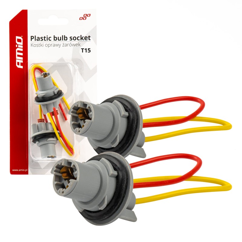 ΦΙΣΑ 12/24V ΓΙΑ ΛΑΜΠΕΣ T15/W5W/W16W ME ΚΑΛΩΔΙΟ ΑΜΙΟ - 2 ΤΕΜ. - Amio - 03049/AM ΦΙΣΑ 12/24V ΓΙΑ ΛΑΜΠΕΣ T15/W5W/W16W ME ΚΑΛΩΔΙΟ ΑΜΙΟ - 2 ΤΕΜ. - Amio - 03049/AM