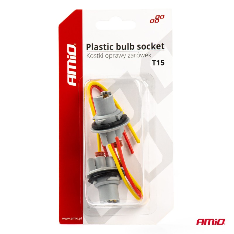 ΦΙΣΑ 12/24V ΓΙΑ ΛΑΜΠΕΣ T15/W5W/W16W ME ΚΑΛΩΔΙΟ ΑΜΙΟ - 2 ΤΕΜ. - Amio - 03049/AM ΦΙΣΑ 12/24V ΓΙΑ ΛΑΜΠΕΣ T15/W5W/W16W ME ΚΑΛΩΔΙΟ ΑΜΙΟ - 2 ΤΕΜ. - Amio - 03049/AM