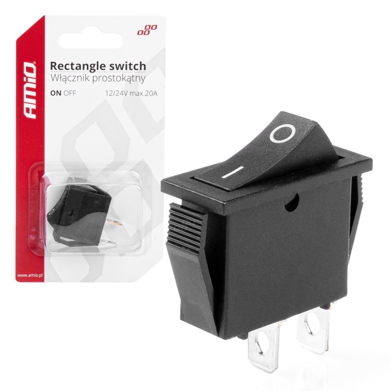 ΔΙΑΚΟΠΤΗΣ ON/OFF 2 ΕΠΑΦΩΝ 12V 20A 10mm x 26mm ΜΑΥΡΟΣ ΑΜΙΟ - 1 ΤΕΜ. - Amio - 03081/AM ΔΙΑΚΟΠΤΗΣ ON/OFF 2 ΕΠΑΦΩΝ 12V 20A 10mm x 26mm ΜΑΥΡΟΣ ΑΜΙΟ - 1 ΤΕΜ. - Amio - 03081/AM