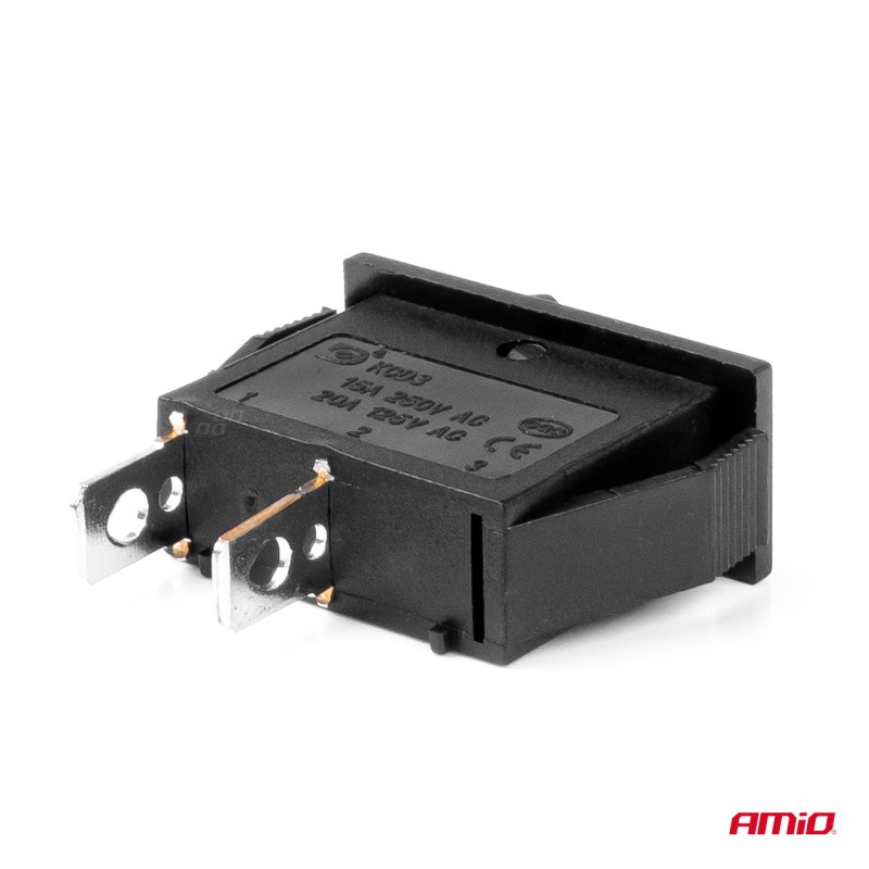 ΔΙΑΚΟΠΤΗΣ ON/OFF 2 ΕΠΑΦΩΝ 12V 20A 10mm x 26mm ΜΑΥΡΟΣ ΑΜΙΟ - 1 ΤΕΜ. - Amio - 03081/AM ΔΙΑΚΟΠΤΗΣ ON/OFF 2 ΕΠΑΦΩΝ 12V 20A 10mm x 26mm ΜΑΥΡΟΣ ΑΜΙΟ - 1 ΤΕΜ. - Amio - 03081/AM