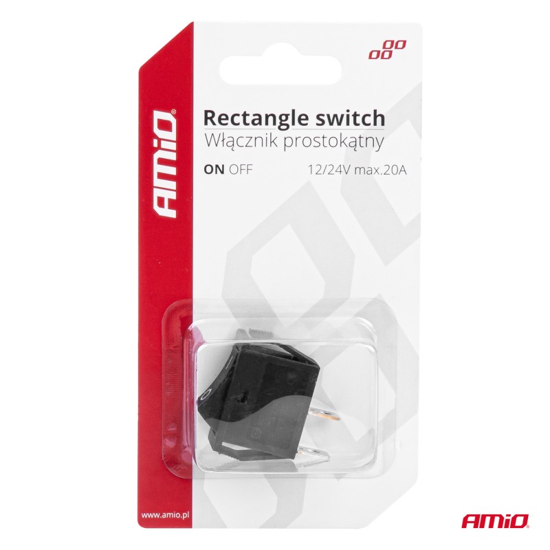 ΔΙΑΚΟΠΤΗΣ ON/OFF 2 ΕΠΑΦΩΝ 12V 20A 10mm x 26mm ΜΑΥΡΟΣ ΑΜΙΟ - 1 ΤΕΜ. - Amio - 03081/AM ΔΙΑΚΟΠΤΗΣ ON/OFF 2 ΕΠΑΦΩΝ 12V 20A 10mm x 26mm ΜΑΥΡΟΣ ΑΜΙΟ - 1 ΤΕΜ. - Amio - 03081/AM