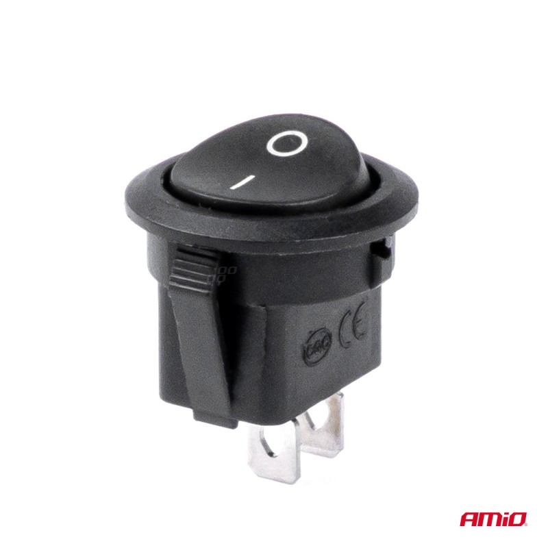 ΔΙΑΚΟΠΤΗΣ ON/OFF 2 ΕΠΑΦΩΝ 12V 20A ΣΤΡΟΓΓΥΛΟΣ Φ20mm ΜΑΥΡΟΣ AMIO - 1 τεμ. - Amio - 03083/AM ΔΙΑΚΟΠΤΗΣ ON/OFF 2 ΕΠΑΦΩΝ 12V 20A ΣΤΡΟΓΓΥΛΟΣ Φ20mm ΜΑΥΡΟΣ AMIO - 1 τεμ. - Amio - 03083/AM