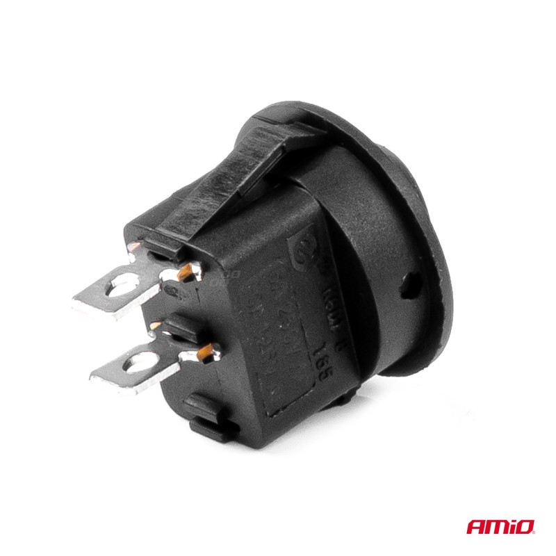 ΔΙΑΚΟΠΤΗΣ ON/OFF 2 ΕΠΑΦΩΝ 12V 20A ΣΤΡΟΓΓΥΛΟΣ Φ20mm ΜΑΥΡΟΣ AMIO - 1 τεμ. - Amio - 03083/AM ΔΙΑΚΟΠΤΗΣ ON/OFF 2 ΕΠΑΦΩΝ 12V 20A ΣΤΡΟΓΓΥΛΟΣ Φ20mm ΜΑΥΡΟΣ AMIO - 1 τεμ. - Amio - 03083/AM