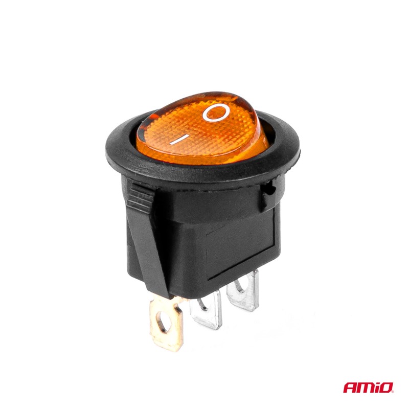 ΔΙΑΚΟΠΤΗΣ ON/OFF 3 ΕΠΑΦΩΝ 12/24V 20A ΣΤΡΟΓΓΥΛΟΣ ΜΕ ΚΙΤΡΙΝΟ ΦΩΤΙΣΜΟ ΑΜΙΟ - 1 ΤΕΜ. - Amio - 03085/AM ΔΙΑΚΟΠΤΗΣ ON/OFF 3 ΕΠΑΦΩΝ 12/24V 20A ΣΤΡΟΓΓΥΛΟΣ ΜΕ ΚΙΤΡΙΝΟ ΦΩΤΙΣΜΟ ΑΜΙΟ - 1 ΤΕΜ. - Amio - 03085/AM