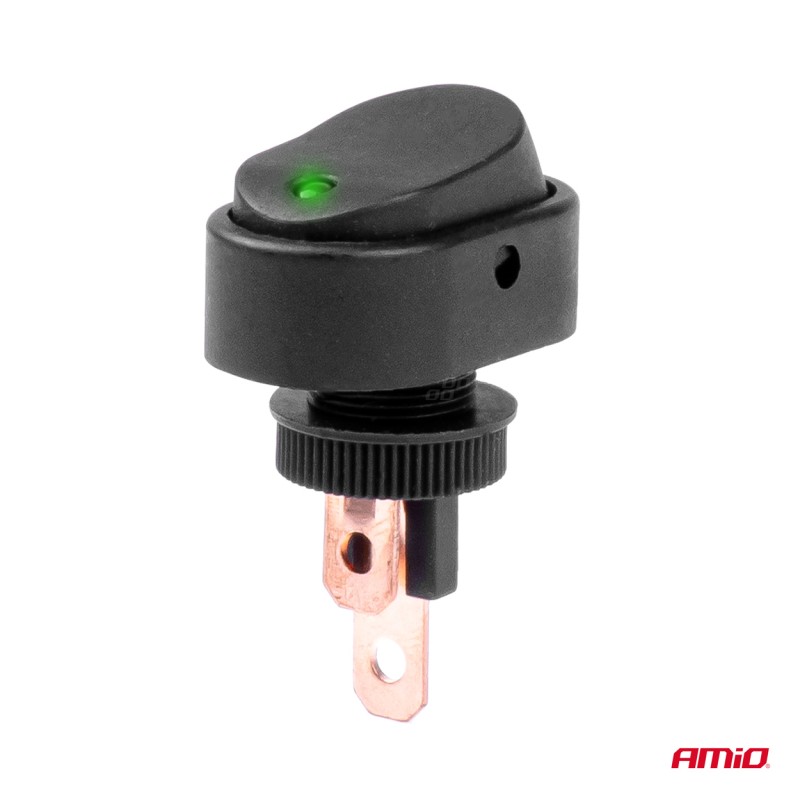 ΔΙΑΚΟΠΤΗΣ ON/OFF 3 ΕΠΑΦΩΝ ΜΕ LED ΠΡΑΣΙΝΟ 12/24V Φ12mm 30A ΜΕ ΣΠΕΙΡΩΜΑ ΟΒΑΛ ΑΜΙΟ - 1 ΤΕΜ. - Amio - 03087/AM ΔΙΑΚΟΠΤΗΣ ON/OFF 3 ΕΠΑΦΩΝ ΜΕ LED ΠΡΑΣΙΝΟ 12/24V Φ12mm 30A ΜΕ ΣΠΕΙΡΩΜΑ ΟΒΑΛ ΑΜΙΟ - 1 ΤΕΜ. - Amio - 03087/AM