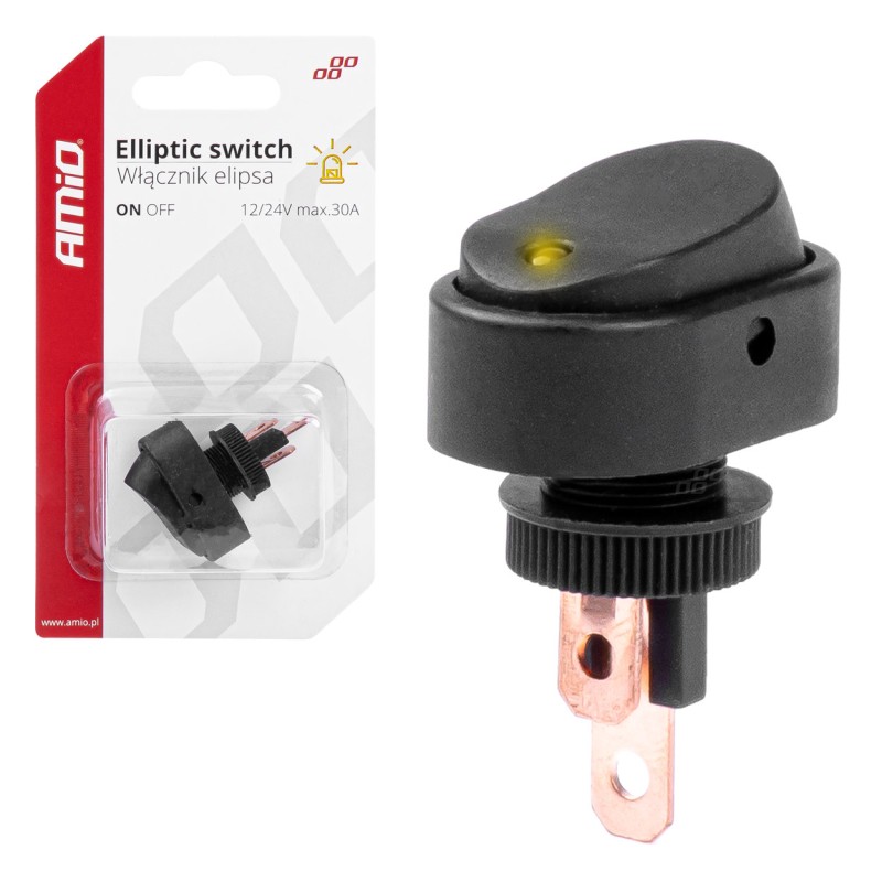 ΔΙΑΚΟΠΤΗΣ ON/OFF 3 ΕΠΑΦΩΝ ΜΕ LED ΚΙΤΡΙΝΟ 12/24V Φ12mm 30A ΜΕ ΣΠΕΙΡΩΜΑ ΟΒΑΛ ΑΜΙΟ - 1 ΤΕΜ. - Amio - 03088/AM ΔΙΑΚΟΠΤΗΣ ON/OFF 3 ΕΠΑΦΩΝ ΜΕ LED ΚΙΤΡΙΝΟ 12/24V Φ12mm 30A ΜΕ ΣΠΕΙΡΩΜΑ ΟΒΑΛ ΑΜΙΟ - 1 ΤΕΜ. - Amio - 03088/AM