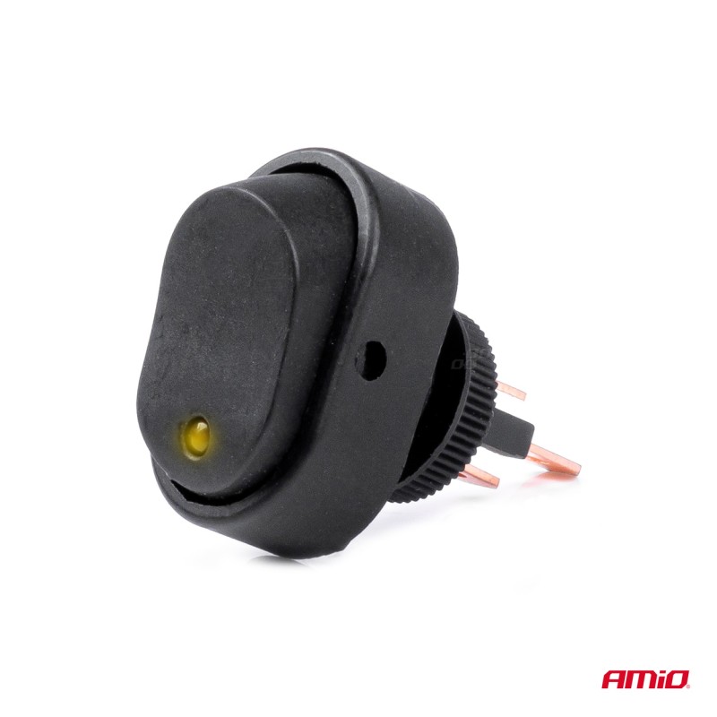 ΔΙΑΚΟΠΤΗΣ ON/OFF 3 ΕΠΑΦΩΝ ΜΕ LED ΚΙΤΡΙΝΟ 12/24V Φ12mm 30A ΜΕ ΣΠΕΙΡΩΜΑ ΟΒΑΛ ΑΜΙΟ - 1 ΤΕΜ. - Amio - 03088/AM ΔΙΑΚΟΠΤΗΣ ON/OFF 3 ΕΠΑΦΩΝ ΜΕ LED ΚΙΤΡΙΝΟ 12/24V Φ12mm 30A ΜΕ ΣΠΕΙΡΩΜΑ ΟΒΑΛ ΑΜΙΟ - 1 ΤΕΜ. - Amio - 03088/AM