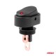ΔΙΑΚΟΠΤΗΣ ON/OFF 3 ΕΠΑΦΩΝ ΜΕ LED ΚΟΚΚΙΝΟ12/24V Φ12mm 30A ΜΕ ΣΠΕΙΡΩΜΑ ΟΒΑΛ ΑΜΙΟ - 1 ΤΕΜ. - Amio - 03089/AM