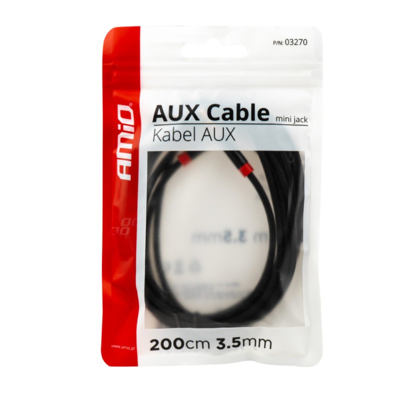 ΚΑΛΩΔΙΟ ΣΥΝΔΕΣΗΣ AUX MINI JACK>JACK 3,5mm 250cm ΑMiO - 1 TEM. - Amio - 03270/AM ΚΑΛΩΔΙΟ ΣΥΝΔΕΣΗΣ AUX MINI JACK>JACK 3,5mm 250cm ΑMiO - 1 TEM. - Amio - 03270/AM
