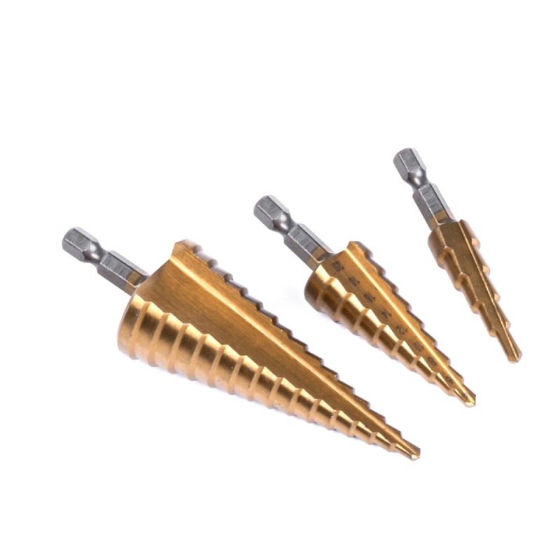 ΤΡΥΠΑΝΙΑ ΚΩΝΙΚΑ ΤΙΤΑΝΙΟΥ (HSS) 4-12mm/4-20mm/4-32mm ΑMiO - 3 TEM. - Amio - 03271/AM ΤΡΥΠΑΝΙΑ ΚΩΝΙΚΑ ΤΙΤΑΝΙΟΥ (HSS) 4-12mm/4-20mm/4-32mm ΑMiO - 3 TEM. - Amio - 03271/AM
