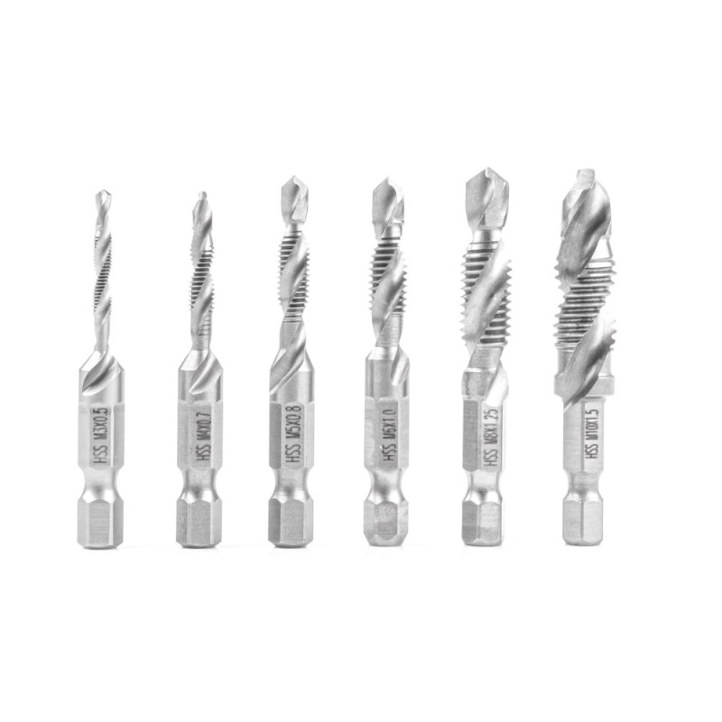 ΤΡΥΠΑΝΙΑ ΣΕΤ ΜΕ ΣΠΕΙΡΩΜΑ M3>M10 ΕΞΑΓΩΝΑ 1/4' (6,35 mm) ΑMiO - 6 TEM. - Amio - 03272/AM ΤΡΥΠΑΝΙΑ ΣΕΤ ΜΕ ΣΠΕΙΡΩΜΑ M3>M10 ΕΞΑΓΩΝΑ 1/4' (6,35 mm) ΑMiO - 6 TEM. - Amio - 03272/AM