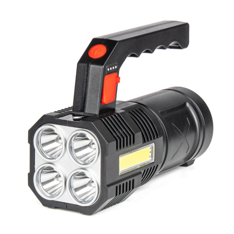 ΦΑΚΟΣ ΧΕΙΡΟΣ 4LED+1COB 1.200mAh 300lm microUSB ΕΠΑΝΑΦΟΡΤΙΖΟΜΕΝΟΣ ΑMiO - 1 TEM. - Amio - 03273/AM