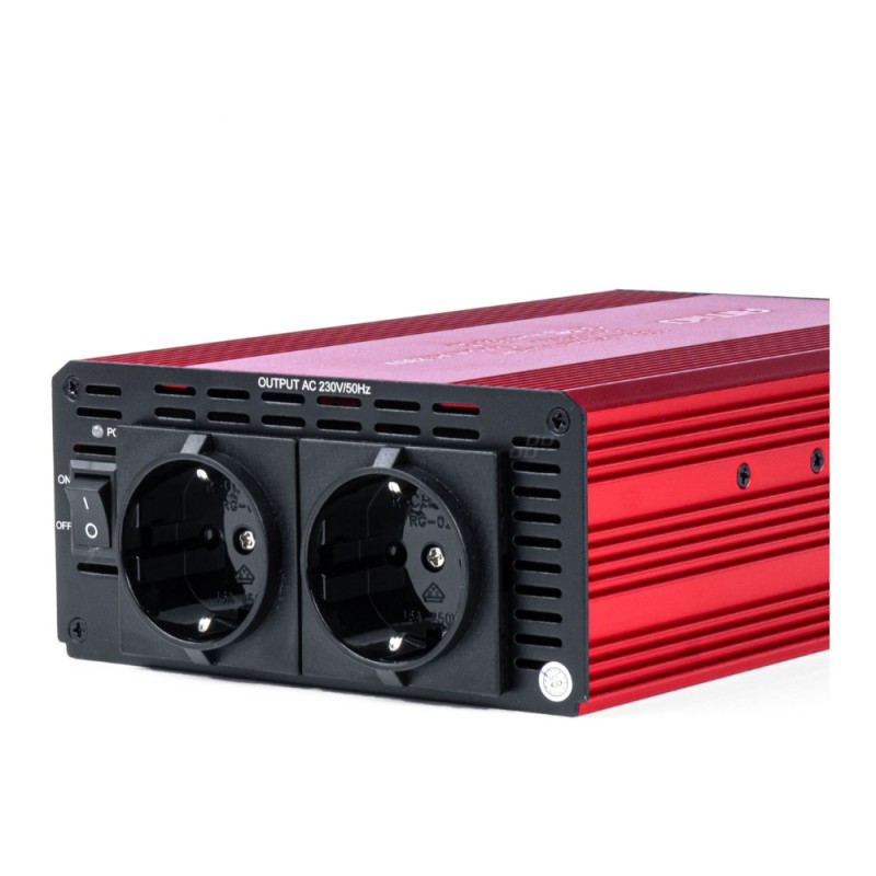INVERTER 12>230V 1000W>2000W 3x230V socket PI05 ΑMiO - 1 TEM. - Amio - 03283/AM INVERTER 12>230V 1000W>2000W 3x230V socket PI05 ΑMiO - 1 TEM. - Amio - 03283/AM