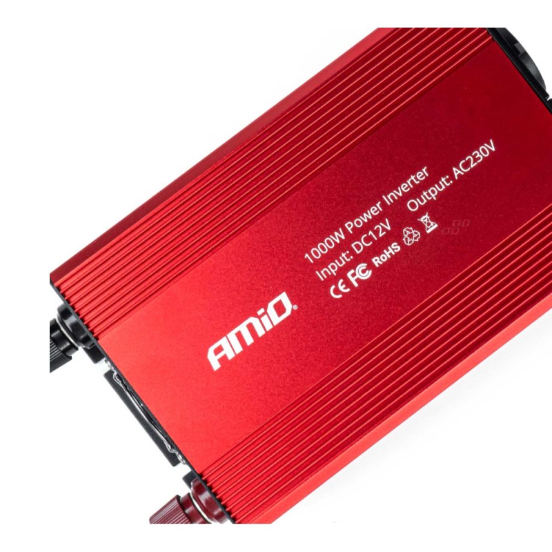 INVERTER 12>230V 1000W>2000W 3x230V socket PI05 ΑMiO - 1 TEM. - Amio - 03283/AM INVERTER 12>230V 1000W>2000W 3x230V socket PI05 ΑMiO - 1 TEM. - Amio - 03283/AM