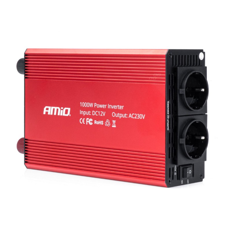 INVERTER 12>230V 1000W>2000W 3x230V socket PI05 ΑMiO - 1 TEM. - Amio - 03283/AM INVERTER 12>230V 1000W>2000W 3x230V socket PI05 ΑMiO - 1 TEM. - Amio - 03283/AM