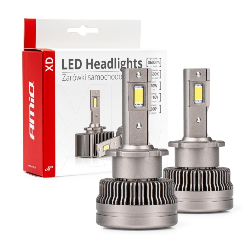 ΛΑΜΠΕΣ LED ΜΕ ΨΥΚΤΡΑ D2S/D2R 9-16V 70W 6.500K 8600lm XD SERIES AMIO - 2 ΤΕΜ. - Amio - 03311/AM ΛΑΜΠΕΣ LED ΜΕ ΨΥΚΤΡΑ D2S/D2R 9-16V 70W 6.500K 8600lm XD SERIES AMIO - 2 ΤΕΜ. - Amio - 03311/AM