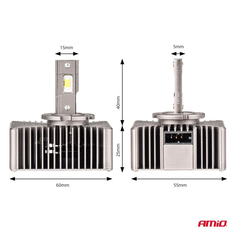 ΛΑΜΠΕΣ LED D5S 9>16V 70W 6.500K 8600lm (ΜΕ ΨΥΚΤΡΑ) XD SERIES ΑΜΙΟ - 2 ΤΕΜ. - Amio - 03314/AM ΛΑΜΠΕΣ LED D5S 9>16V 70W 6.500K 8600lm (ΜΕ ΨΥΚΤΡΑ) XD SERIES ΑΜΙΟ - 2 ΤΕΜ. - Amio - 03314/AM