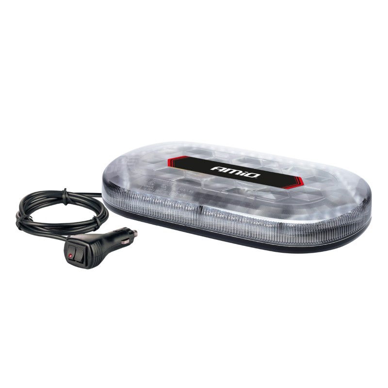ΦΑΡΟΣ/ΜΠΑΡΑ MINI 12/24V 48SMD LED ΠΟΡΤΟΚΑΛΙ ΜΕ ΦΙΣ ΑΝΑΠΤΗΡΑ & ΜΑΓΝΗΤΙΚΗ ΒΑΣΗ 328x186x50mm ΑΜΙΟ - 1 ΤΕΜ. - Amio - 03336/AM