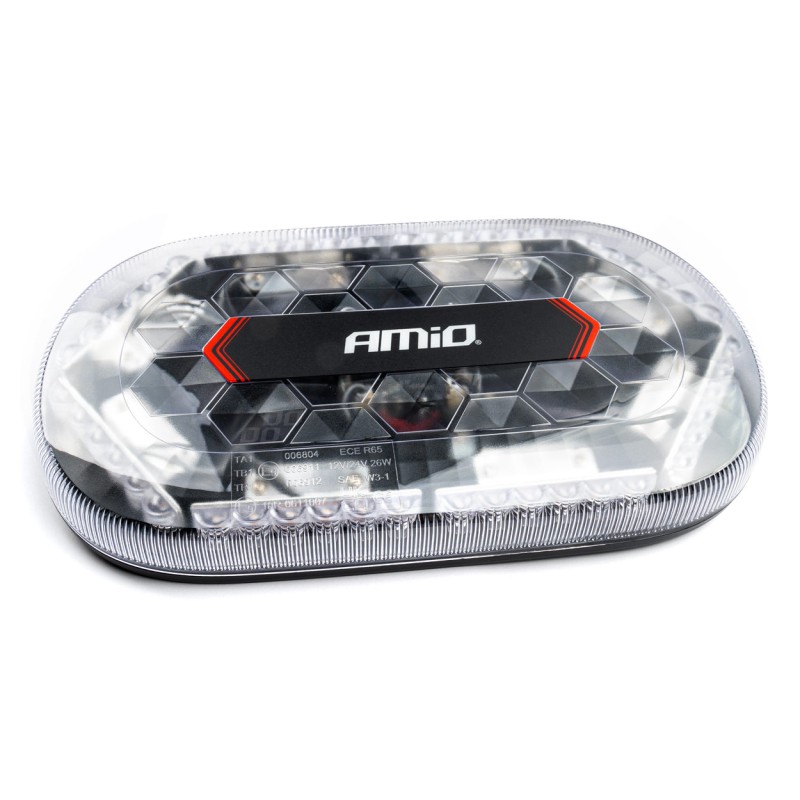 ΦΑΡΟΣ/ΜΠΑΡΑ MINI 12/24V 48SMD LED ΠΟΡΤΟΚΑΛΙ ΜΕ ΦΙΣ ΑΝΑΠΤΗΡΑ & ΜΑΓΝΗΤΙΚΗ ΒΑΣΗ 328x186x50mm ΑΜΙΟ - 1 ΤΕΜ. - Amio - 03336/AM