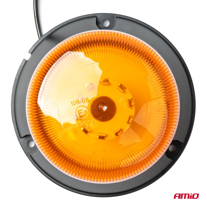 ΦΑΡΟΣ ΠΟΡΤΟΚΑΛΙ W22M 12/24V - 60xSMD LED - 115x108mm (ΜΑΓΝΗΤΙΚΗ ΒΑΣΗ/ΦΙΣ/ΚΑΛΩΔΙΟ 4m) ΑΜΙΟ - 1 ΤΕΜ. - Amio - 03337/AM