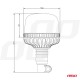 ΦΑΡΟΣ DIAMONT W25P ΜΕ ΛΕΥΚΟ ΚΑΠΑΚΙ 12/24V 24xSMD LED ΠΟΡΤΟΚΑΛΙ ΕΛΑΣΤΙΚΟΣ ΒΙΔΩΤΟΣ 201x126mm ΑΜΙΟ - 1 ΤΕΜ. - Amio - 03338/ΑΜ ΦΑΡΟΣ DIAMONT W25P ΜΕ ΛΕΥΚΟ ΚΑΠΑΚΙ 12/24V 24xSMD LED ΠΟΡΤΟΚΑΛΙ ΕΛΑΣΤΙΚΟΣ ΒΙΔΩΤΟΣ 201x126mm ΑΜΙΟ - 1 ΤΕΜ. - Amio - 03338/ΑΜ