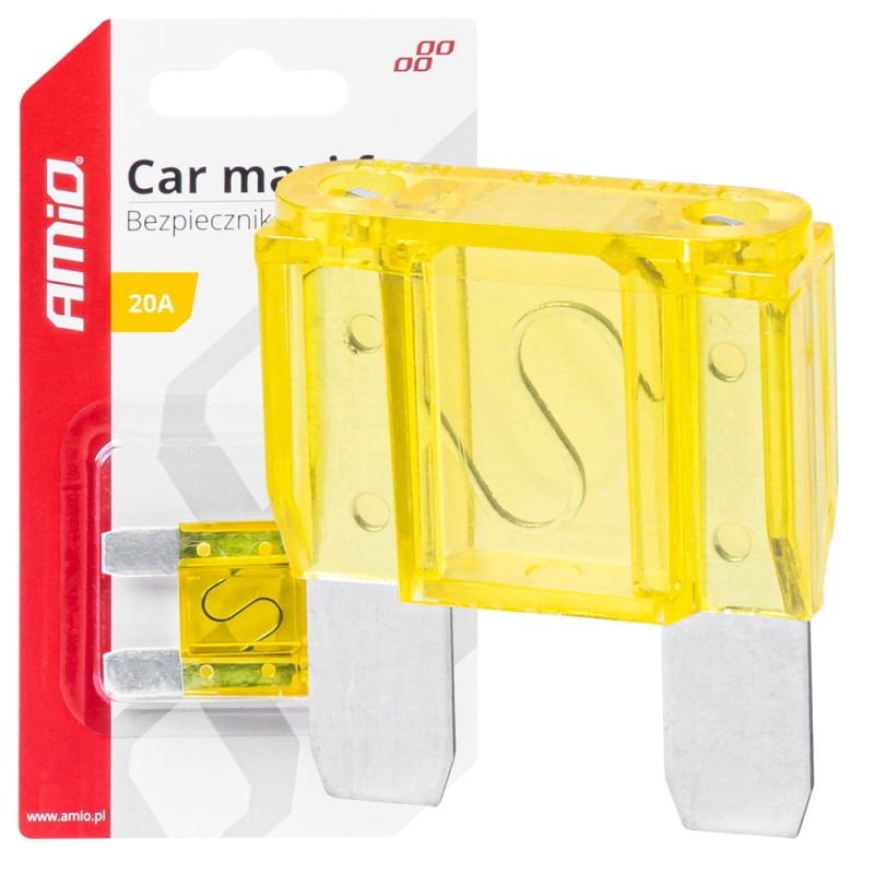 ΑΣΦΑΛΕΙΑ MAXI 20A AMIO - 1 Τεμ. - Amio - 03381/AM ΑΣΦΑΛΕΙΑ MAXI 20A AMIO - 1 Τεμ. - Amio - 03381/AM