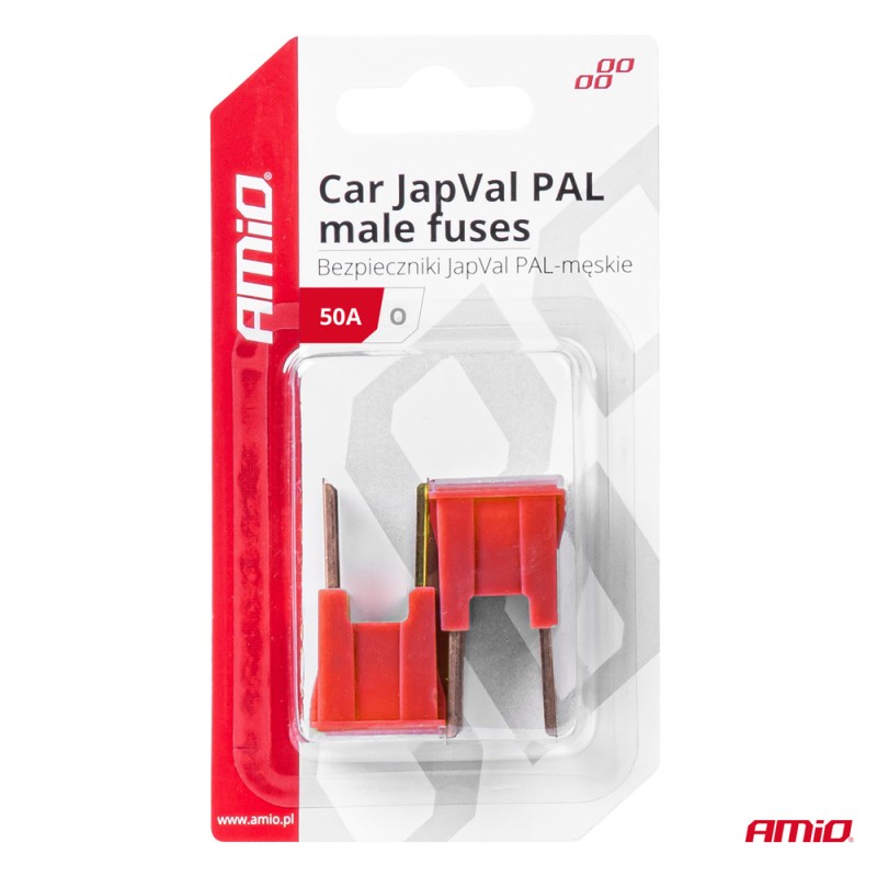 ΑΣΦΑΛΕΙΕΣ JapVal PAL O ΑΡΣΕΝΙΚΕΣ 50A ΣΕ ΚΟΚΚΙΝΟ ΧΡΩΜΑ AMIO - 2 Τεμ. - Amio - 03399/AM ΑΣΦΑΛΕΙΕΣ JapVal PAL O ΑΡΣΕΝΙΚΕΣ 50A ΣΕ ΚΟΚΚΙΝΟ ΧΡΩΜΑ AMIO - 2 Τεμ. - Amio - 03399/AM