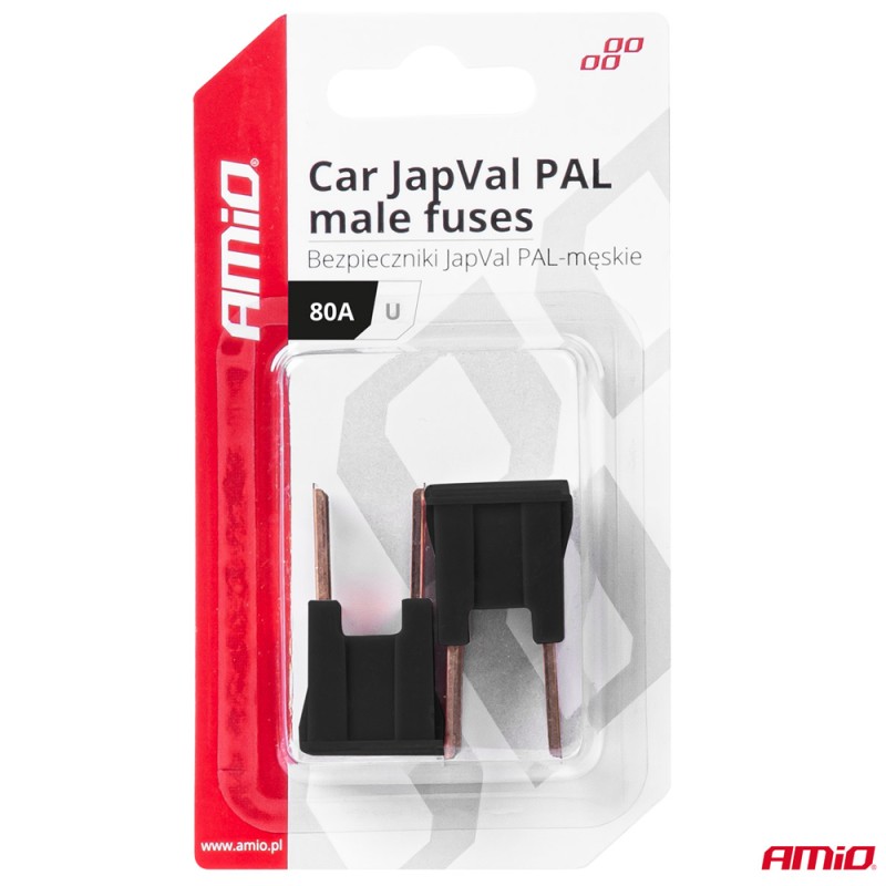 ΑΣΦΑΛΕΙΕΣ JapVal PAL U ΑΡΣΕΝΙΚΕΣ 80A ΣΕ ΜΑΥΡΟ ΧΡΩΜΑ AMIO - 2 Τεμ. - Amio - 03410/AM ΑΣΦΑΛΕΙΕΣ JapVal PAL U ΑΡΣΕΝΙΚΕΣ 80A ΣΕ ΜΑΥΡΟ ΧΡΩΜΑ AMIO - 2 Τεμ. - Amio - 03410/AM