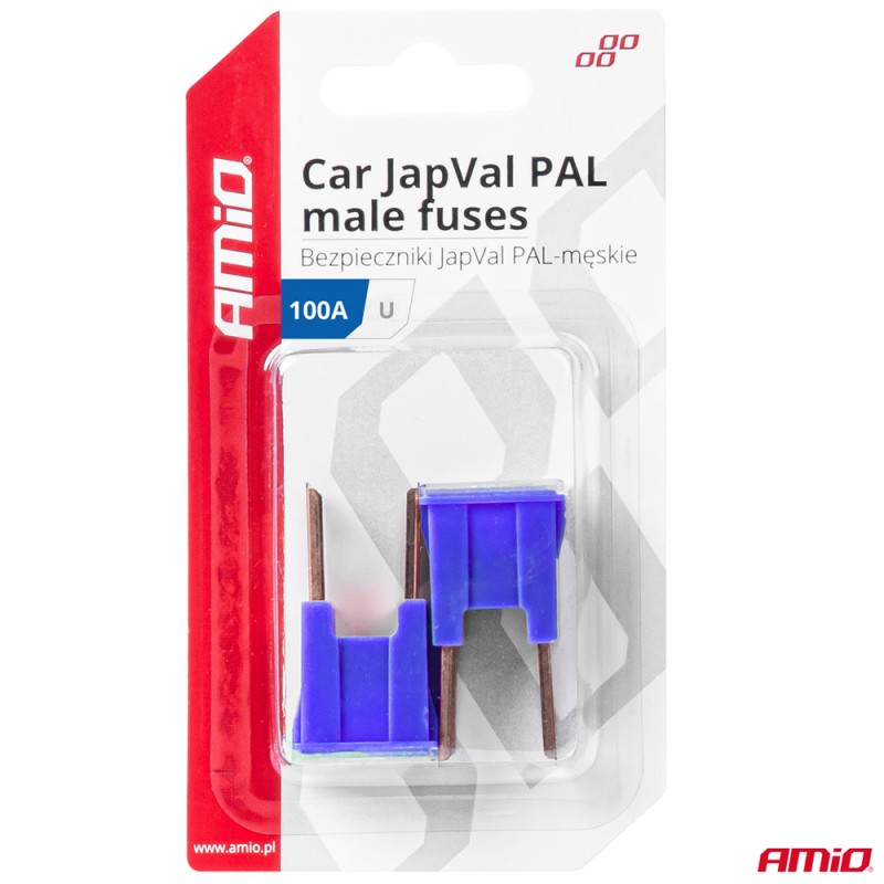 ΑΣΦΑΛΕΙΕΣ JapVal PAL U ΑΡΣΕΝΙΚΕΣ 100A ΣΕ ΜΠΛΕ ΧΡΩΜΑ AMIO - 2 Τεμ. - Amio - 03411/AM ΑΣΦΑΛΕΙΕΣ JapVal PAL U ΑΡΣΕΝΙΚΕΣ 100A ΣΕ ΜΠΛΕ ΧΡΩΜΑ AMIO - 2 Τεμ. - Amio - 03411/AM