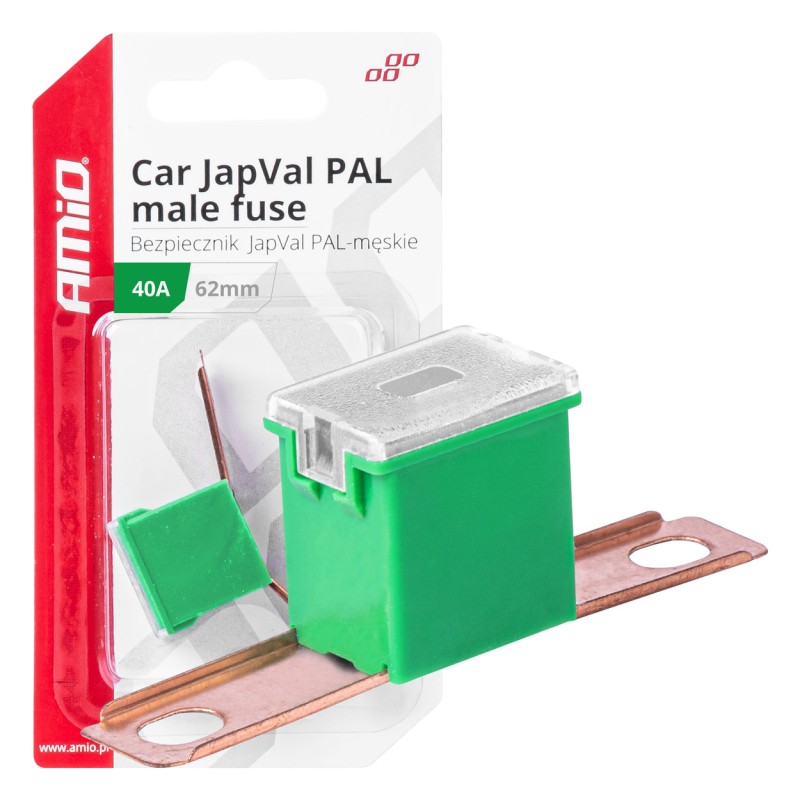 ΑΣΦΑΛΕΙΑ JapVal PAL ΑΡΣΕΝΙΚΗ 62mm 40A ΣΕ ΠΡΑΣΙΝΟ ΧΡΩΜΑ AMIO - 1 Τεμ. - Amio - 03428/AM ΑΣΦΑΛΕΙΑ JapVal PAL ΑΡΣΕΝΙΚΗ 62mm 40A ΣΕ ΠΡΑΣΙΝΟ ΧΡΩΜΑ AMIO - 1 Τεμ. - Amio - 03428/AM
